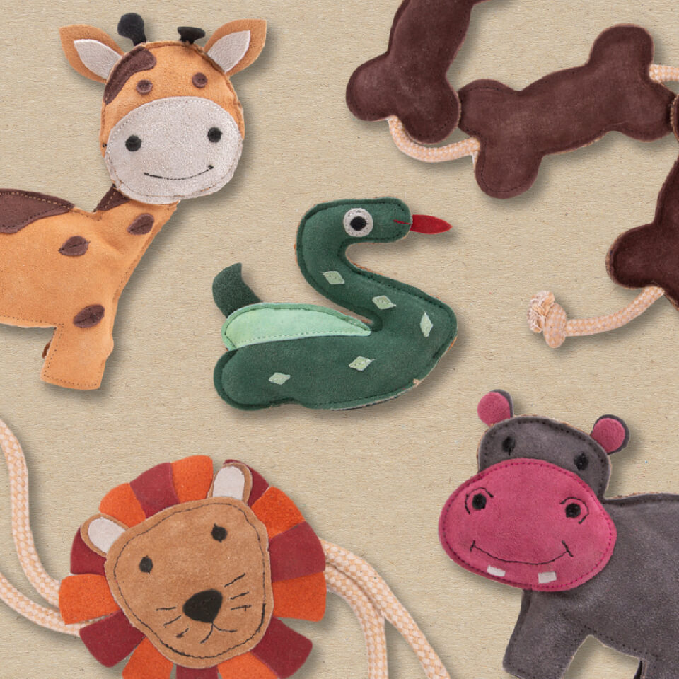 Jouets écologiques chien